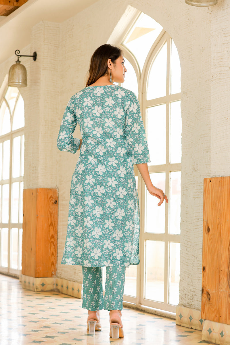 Majestic Gardens Embroidery Kurta pant