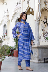 Ambar Chanderi Silk Straight Suit with Handwork Detailing