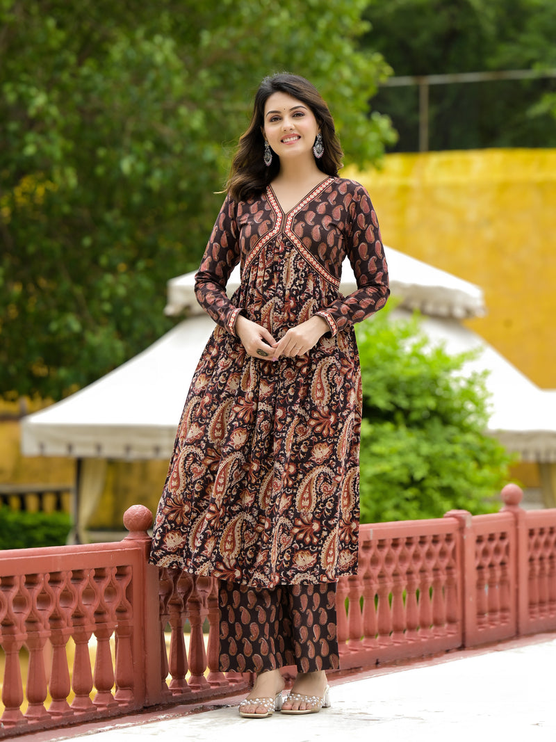 Paisley Kaliya Block Print Suit Set