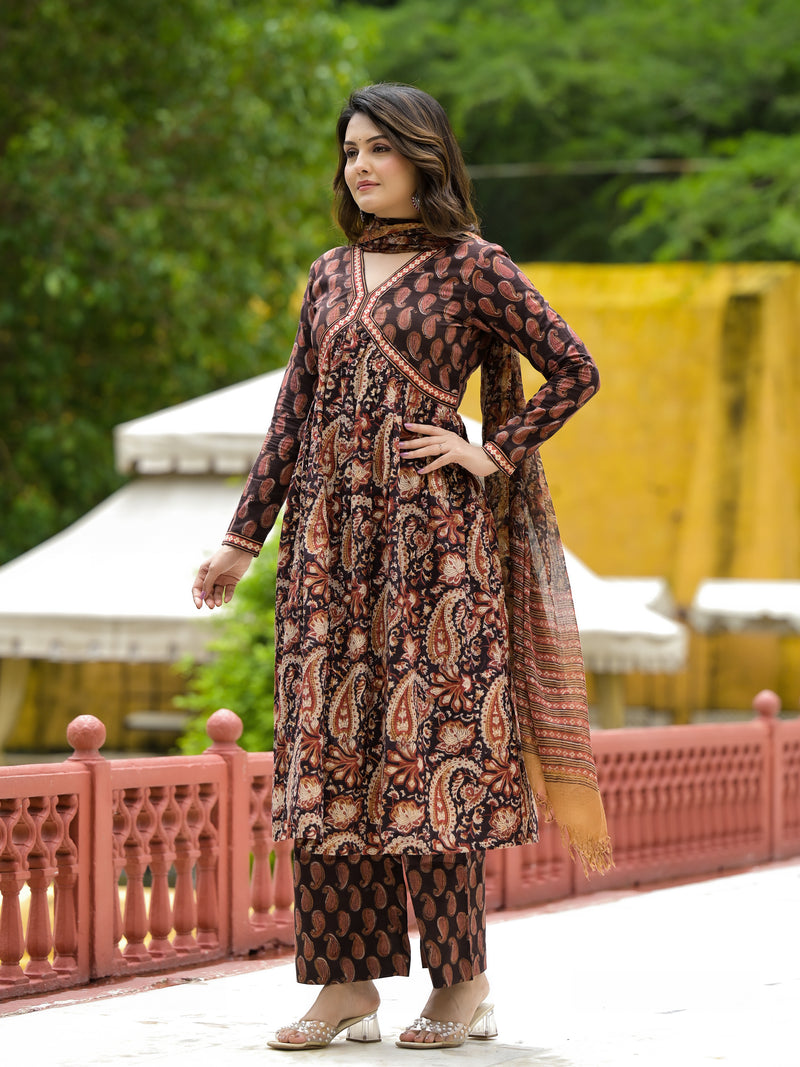 Paisley Kaliya Block Print Suit Set