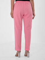 Flamingo Pink Cotton Pants