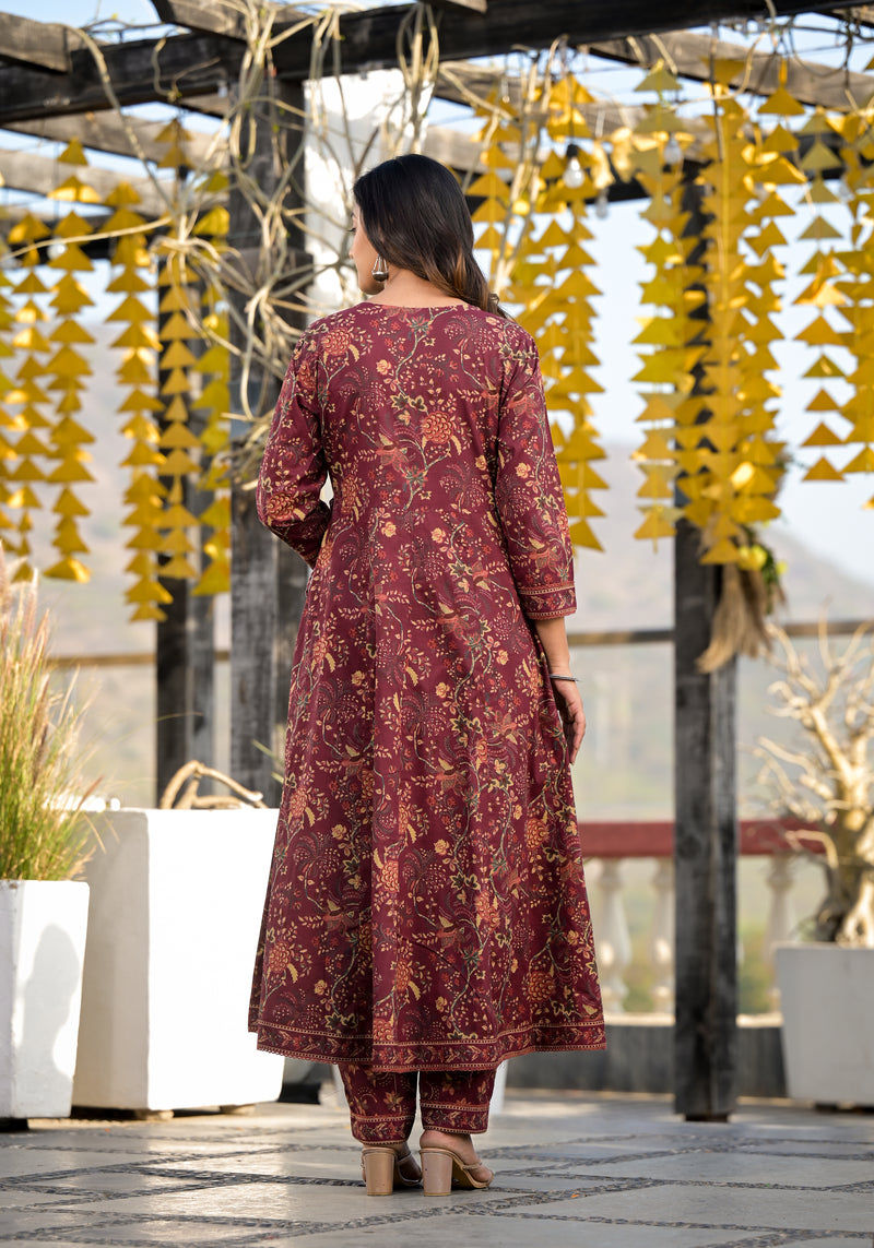 Jalsa Gher Floral Suit Set