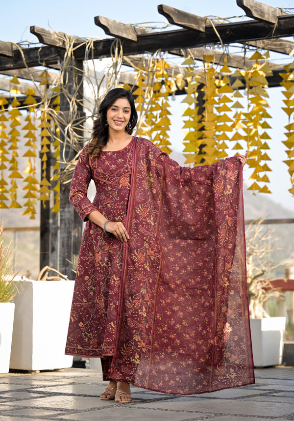 Jalsa Gher Floral Suit Set