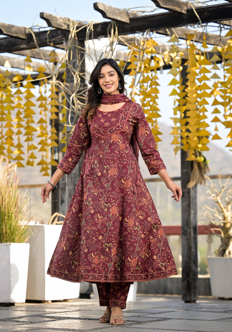 Jalsa Gher Floral Suit Set