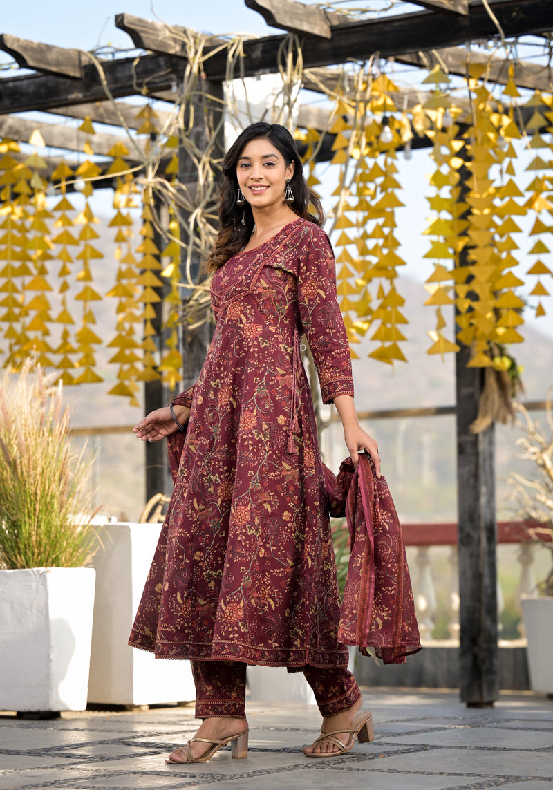 Jalsa Gher Floral Suit Set