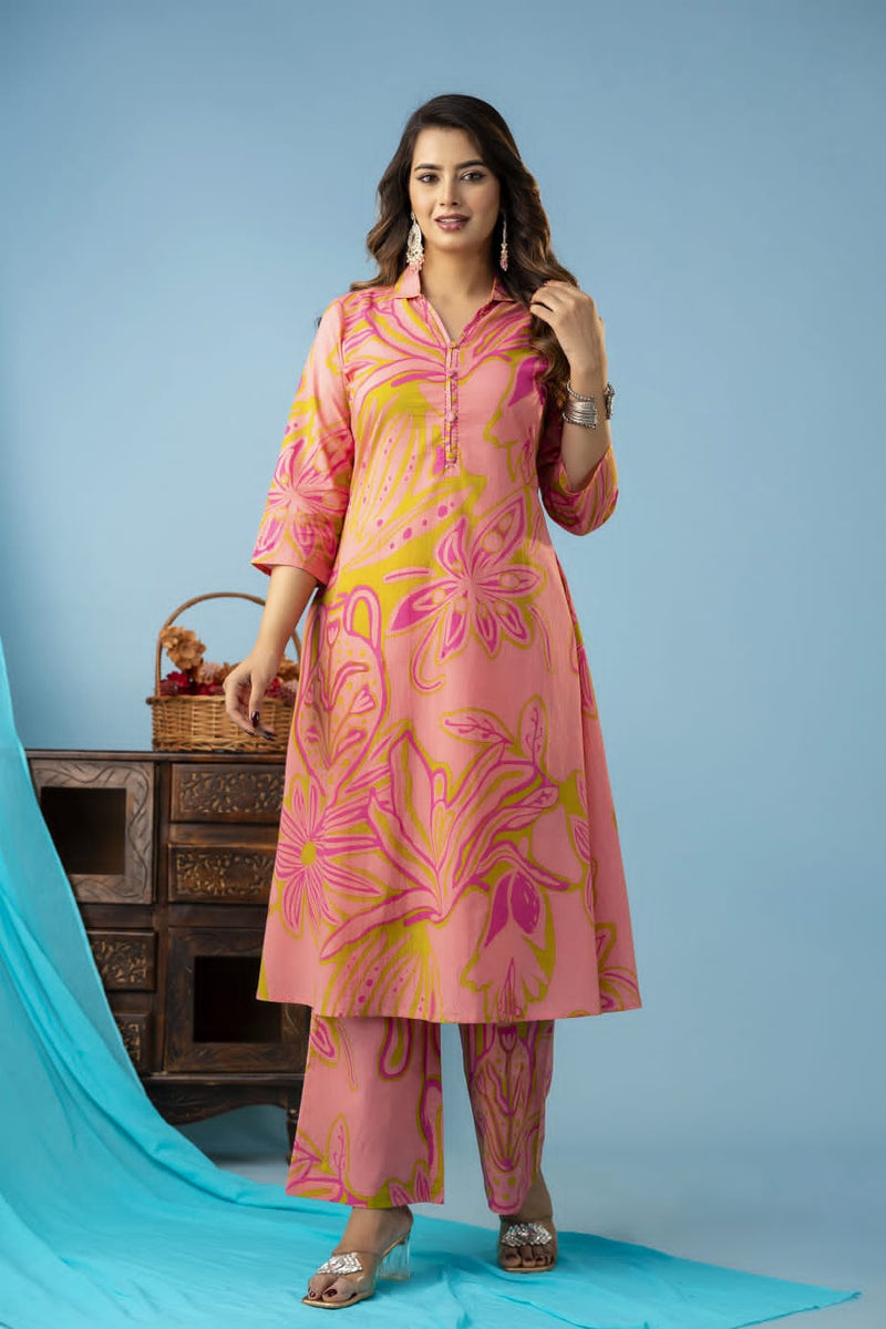 Blush Bloom Kurta Set