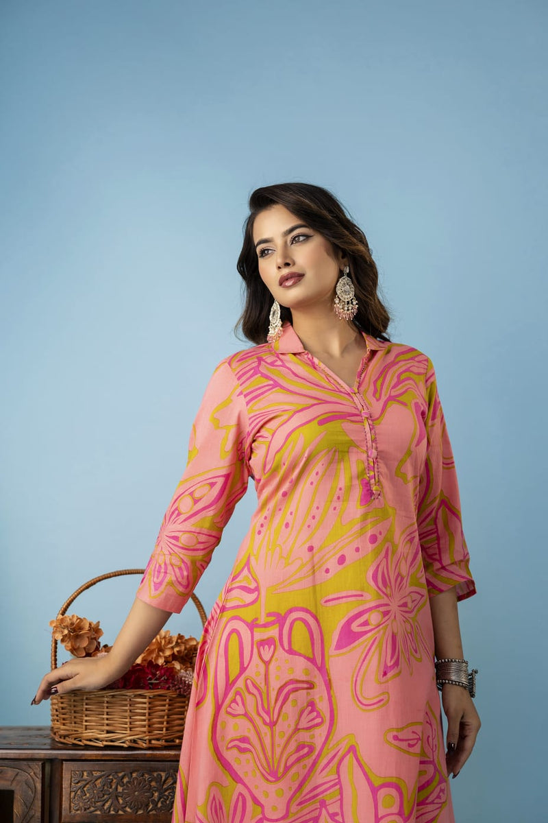 Blush Bloom Kurta Set