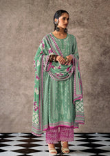 Afreen Muslin Suit Set with Lace Detailing