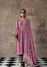 Afreen Muslin Suit Set with Lace Detailing