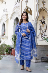 Ambar Chanderi Silk Straight Suit with Handwork Detailing