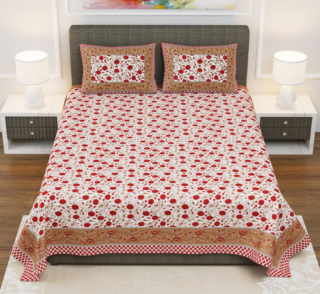 Beautiful Heart Shape Loving Couple Print Cotton Double Bedsheet with  Pillow Covers at Rs 250/piece in Jaipur